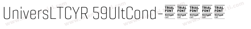 UniversLTCYR 59UltCond字体转换